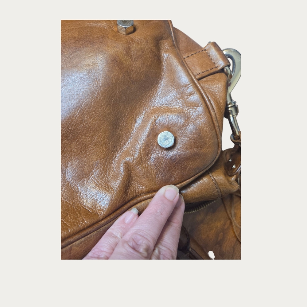 Rebecca Minkoff MAB Medium Brown Leather Satchel - Picture 9 of 10
